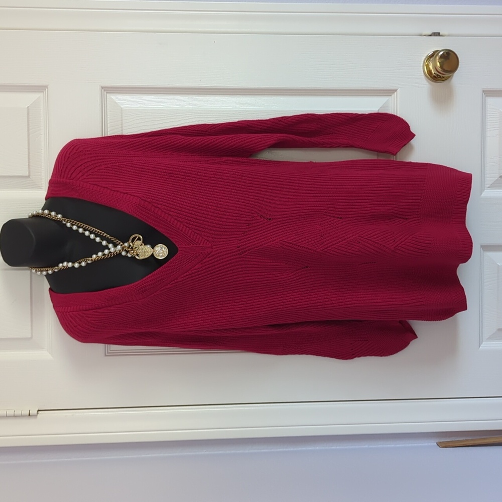 Kenzo Deep V Ribbed Knit Sweater